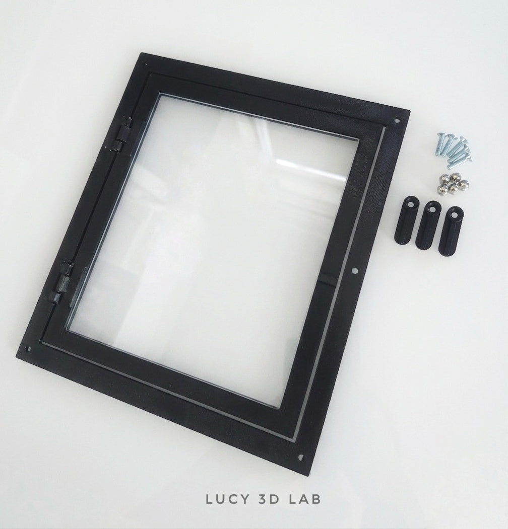 Porte con vetro e porte con rete in plastica