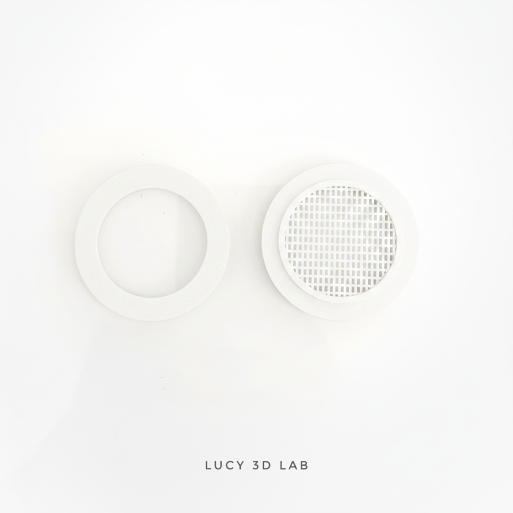 Presa d’Aria Fine Texture con Cover Esterna per Foro da Circa 50 mm – Lucy 3D Lab