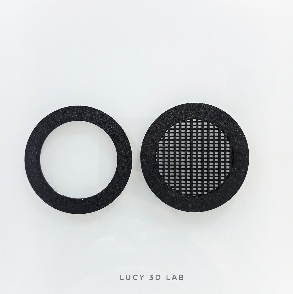 Air Intake with External Cover for 63 mm Hole to be Glued - Lucy 3D Lab