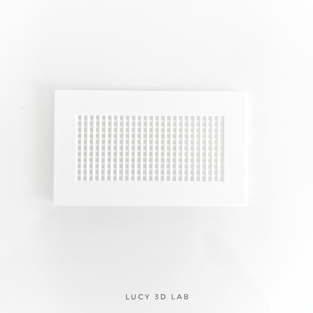 10x6 cm Rectangular Air Vent, fine mesh, for gluing - Lucy 3D Lab