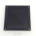 Square Air Vent 12 × 12h cm with screw holes and extra-fine mesh for reptiles - Lucy 3D Lab