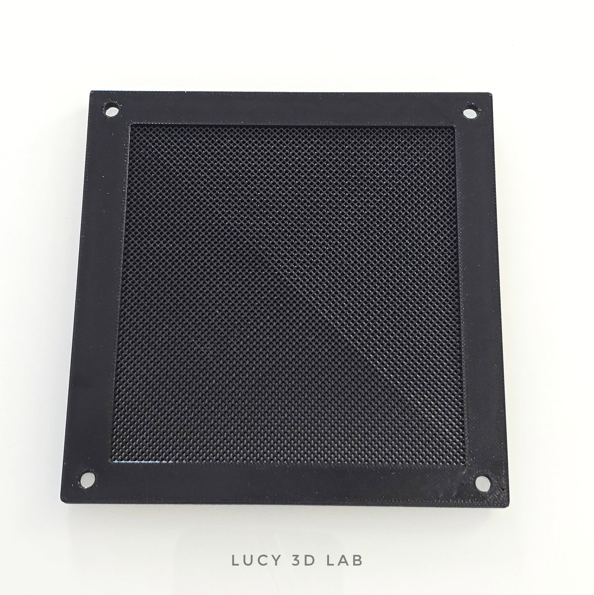 Square Air Vent 12 × 12h cm with screw holes and extra-fine mesh for reptiles - Lucy 3D Lab