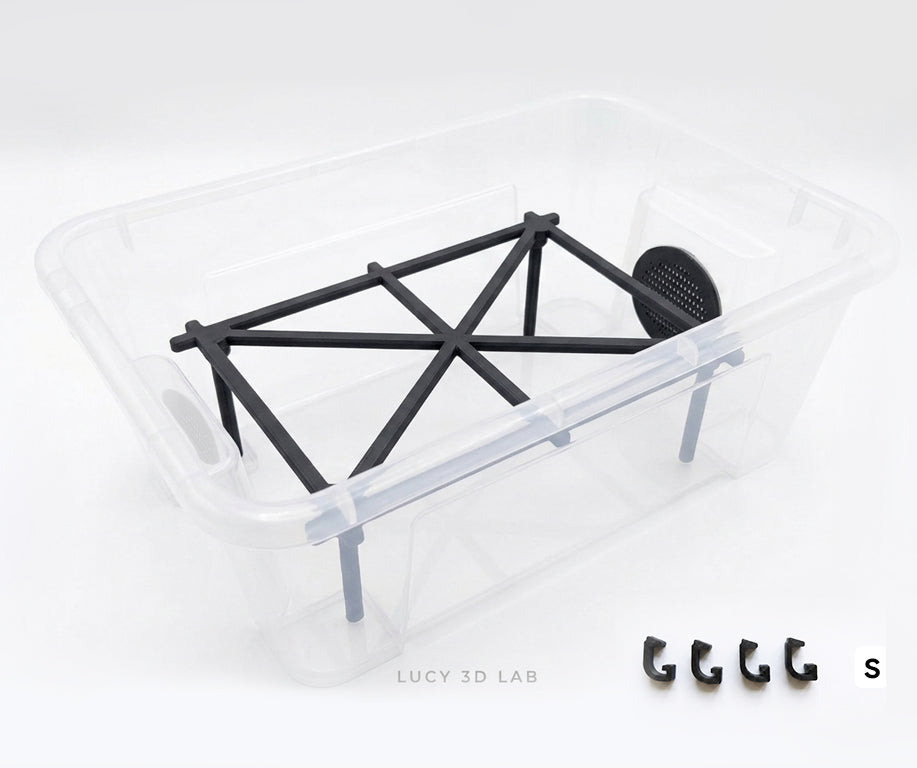 Baby Snake Kit with X-Layout Support for 28x19x14h Box (5L Samla base) - Lucy 3D Lab