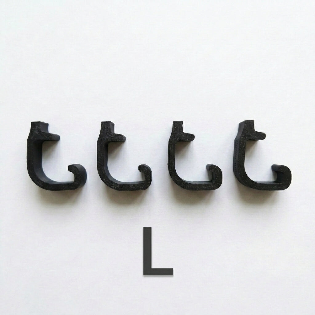 Set of 4 Model L Clips for Bin (for model Samla 130L, 55L) - Lucy 3D Lab