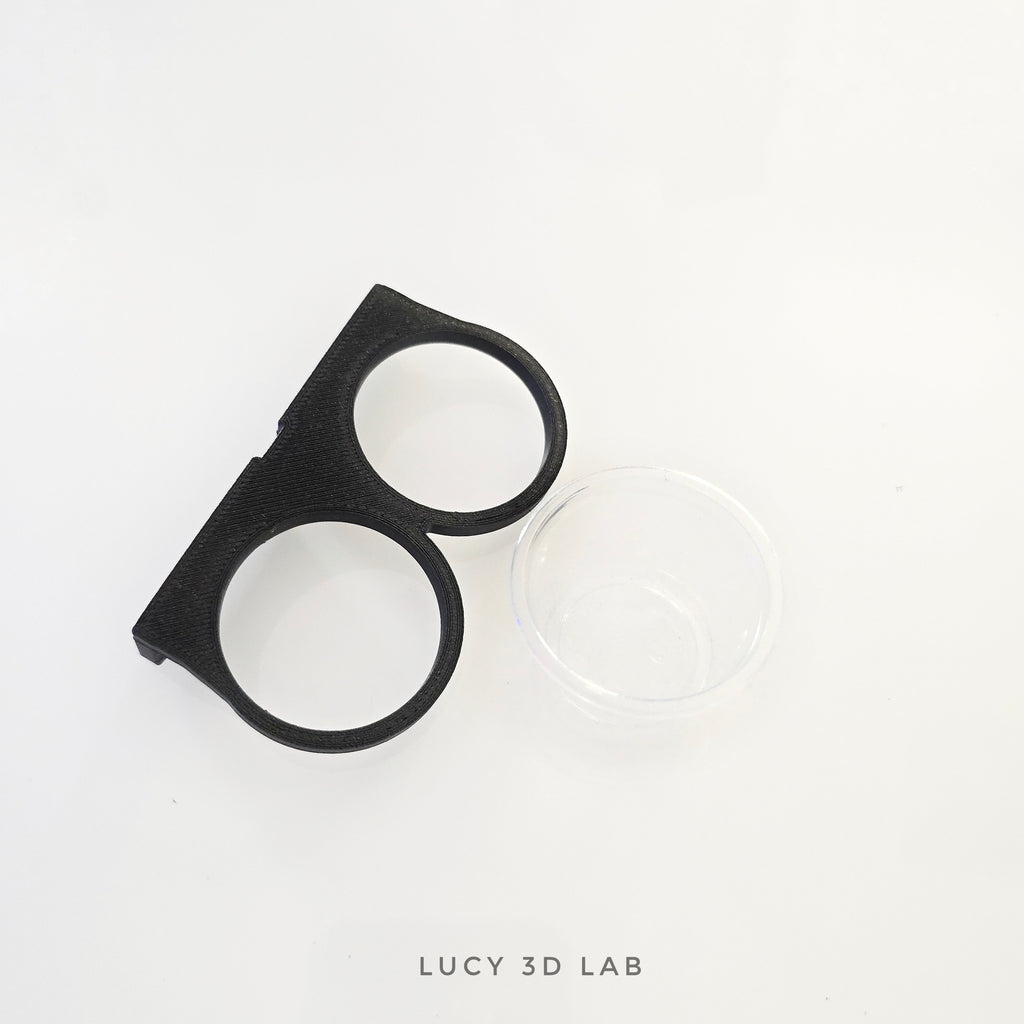 Mini Double Support for Arboreal Reptiles with 2 Deep Cups 4.5 × 3.5h cm – Lucy 3D Lab
