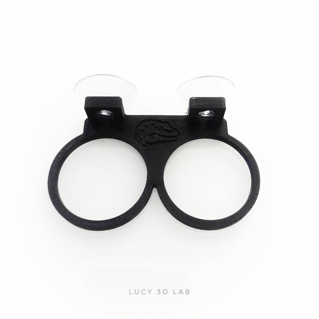 Supporto Mini Doppio per Rettili Arboricoli con Ventosa e 2 Cup Deep 4,5 × 3,5h cm – Lucy 3D Lab