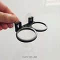 Supporto Mini Doppio per Rettili Arboricoli con Ventosa e 2 Cup Deep 4,5 × 3,5h cm – Lucy 3D Lab