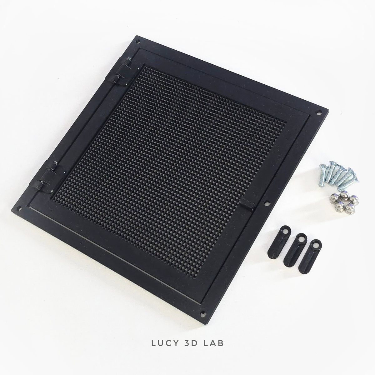 Porta con Rete Plastica 18,5 × 18,5h cm per Box e Terrari Custom – Lucy 3D Lab