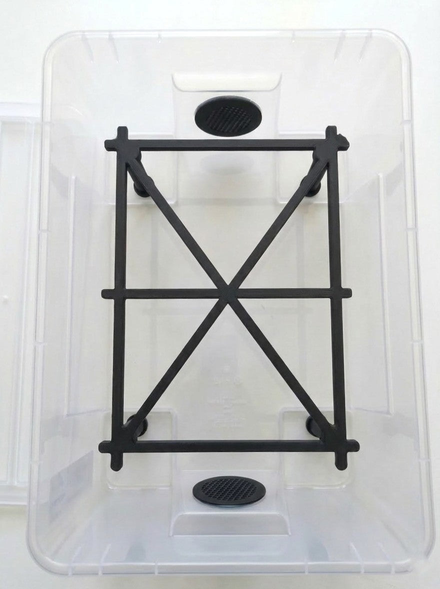 Baby Snake Kit with XX Layout Support and 39x28x14h Box (11L Samla base) with Air Vents - Lucy 3D Lab