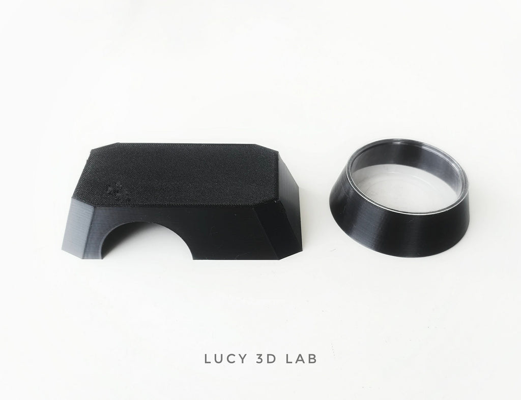 Medium Den Set 14x7x3.8h and Bowl Holder 7 cm for Box 24x18x7.5h (for Braplast 3L model) - Lucy 3D Lab
