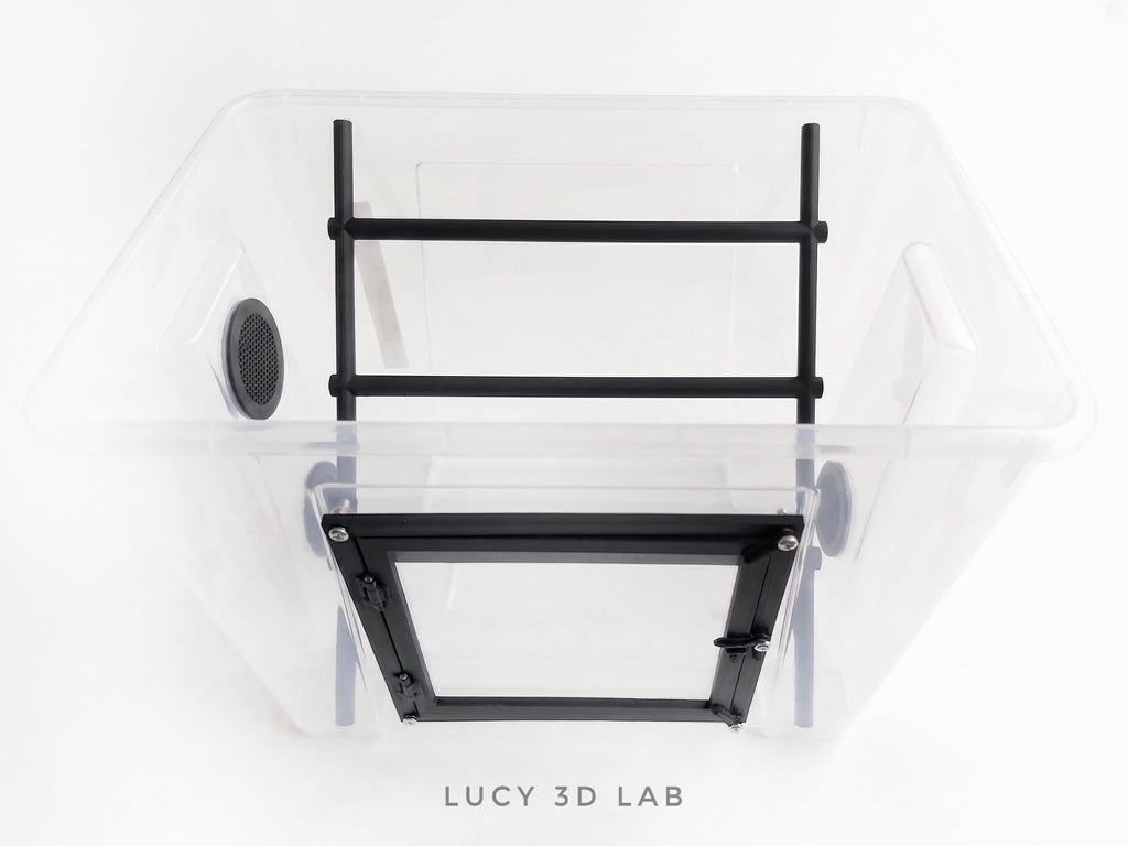 Baby Snake Kit for 39x28x28h Enclosure (22L Samla base) with Glass Door and Ladder Support - Lucy 3D Lab