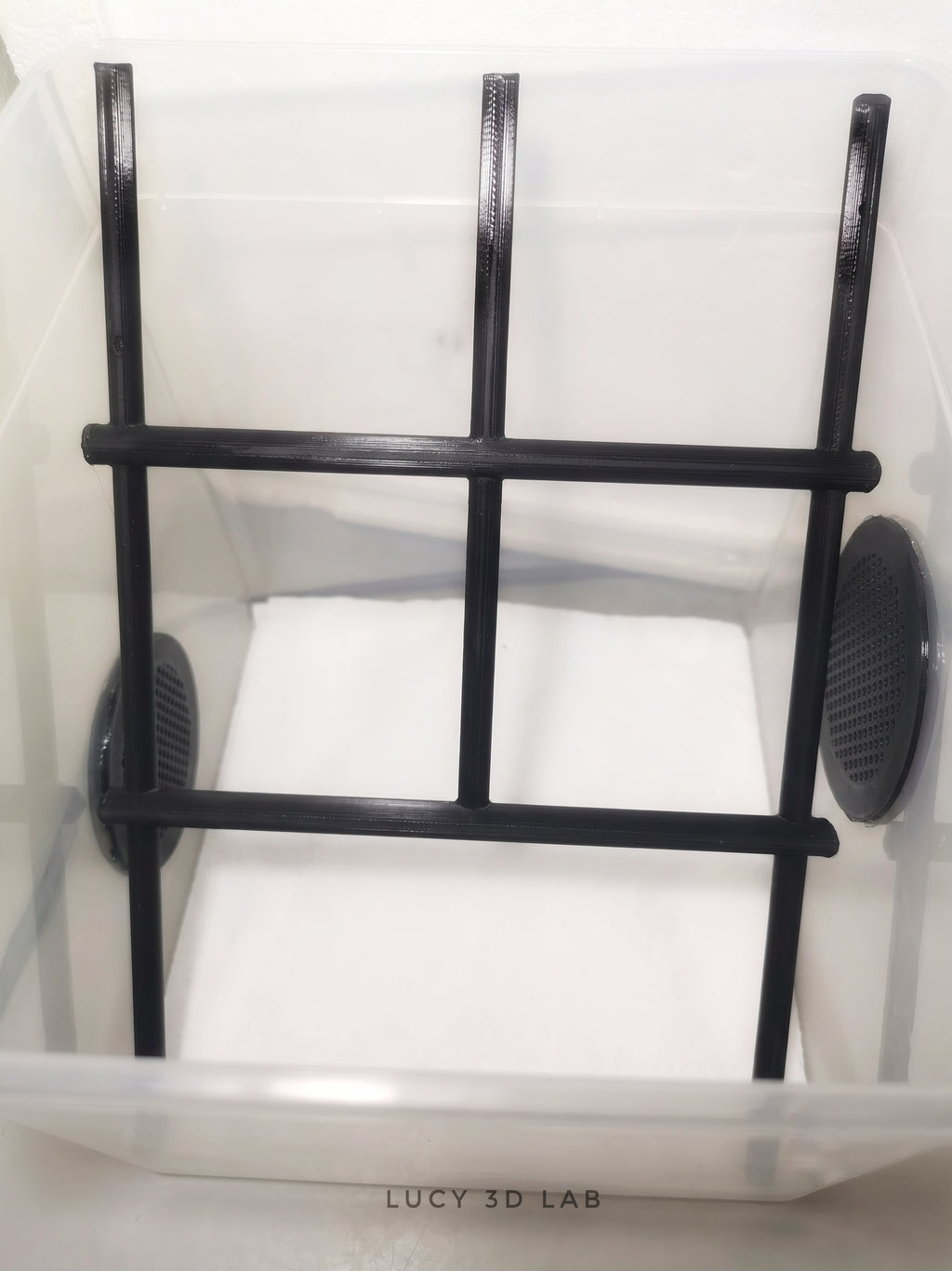 Grid Layout Ladder Support for 18.5 × 18.5 × 19h cm Box (for Braplast 5.8 L model) – Lucy 3D Lab