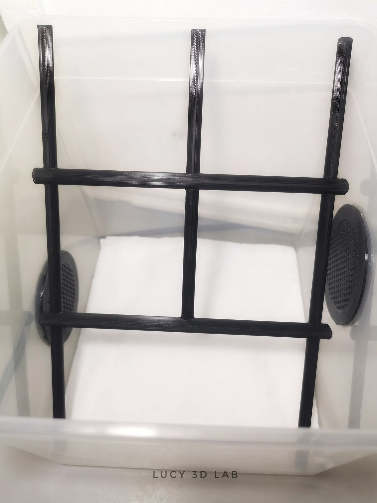 Grid Layout Ladder Support for 18.5 × 18.5 × 19h cm Box (for Braplast 5.8 L model) – Lucy 3D Lab