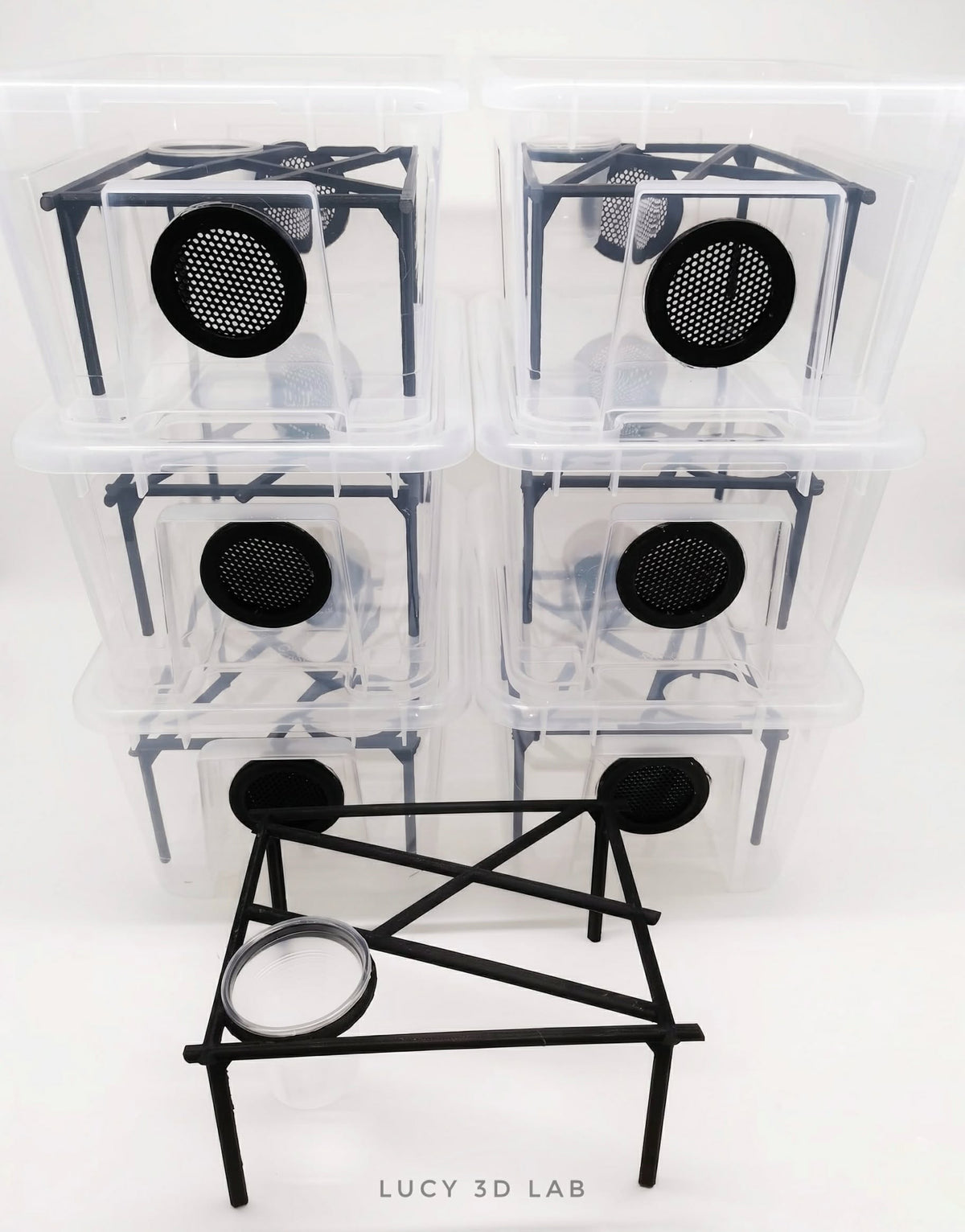 Baby Snake Kit with Double X Stand and Bowl for 28x19x14h Enclosure (Samla 5L base) - Lucy 3D Lab