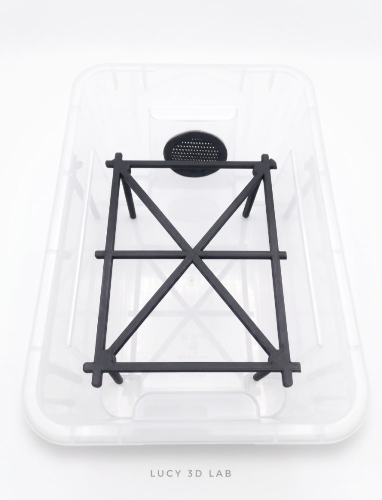 X Layout Support for Box 28 × 19 × 14h cm (for Samla 5 L model) – Lucy 3D Lab