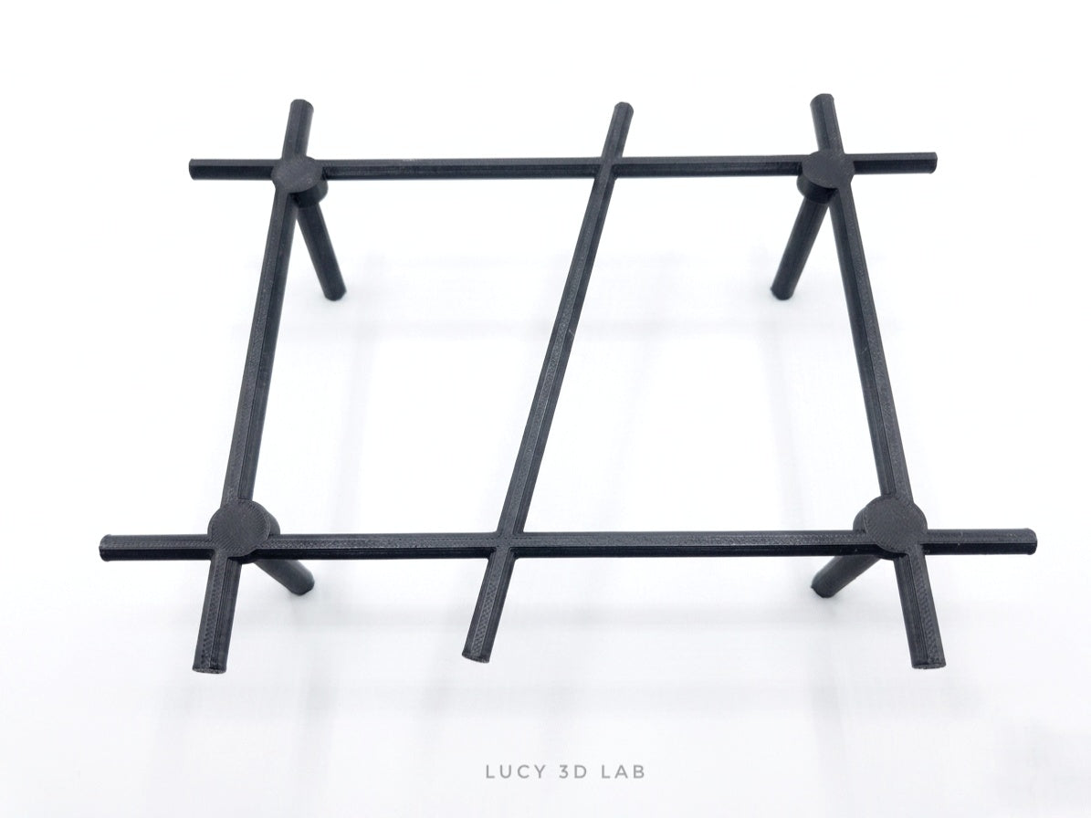 Supporto Rettangolare Layout 1 22 × 28 × 7h cm o 22 × 28 × 14h cm – Lucy 3D Lab