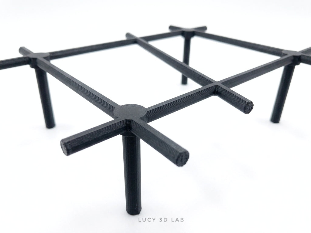 Supporto Rettangolare Layout 1 22 × 28 × 7h cm o 22 × 28 × 14h cm – Lucy 3D Lab