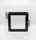 Modified Enclosure 18.5 × 18.5 × 19h cm with Glass Door (Braplast base) – Lucy 3D Lab