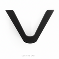 v shape pvc holder