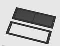 Rectangular Air Vent 24 x 8h cm Mesh 2x2 mm for Gluing or Screwing - Lucy 3D Lab