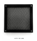 12x12h cm Square Air Vent with Screw Holes for Terrariums and Boxes - Lucy 3D Lab