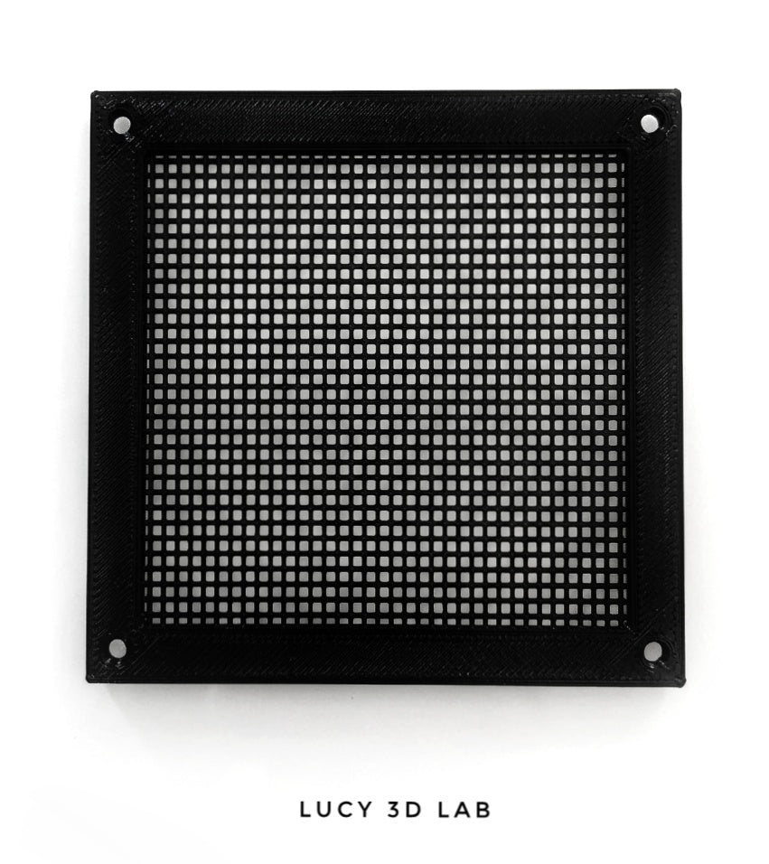 12x12h cm Square Air Vent with Screw Holes for Terrariums and Boxes - Lucy 3D Lab