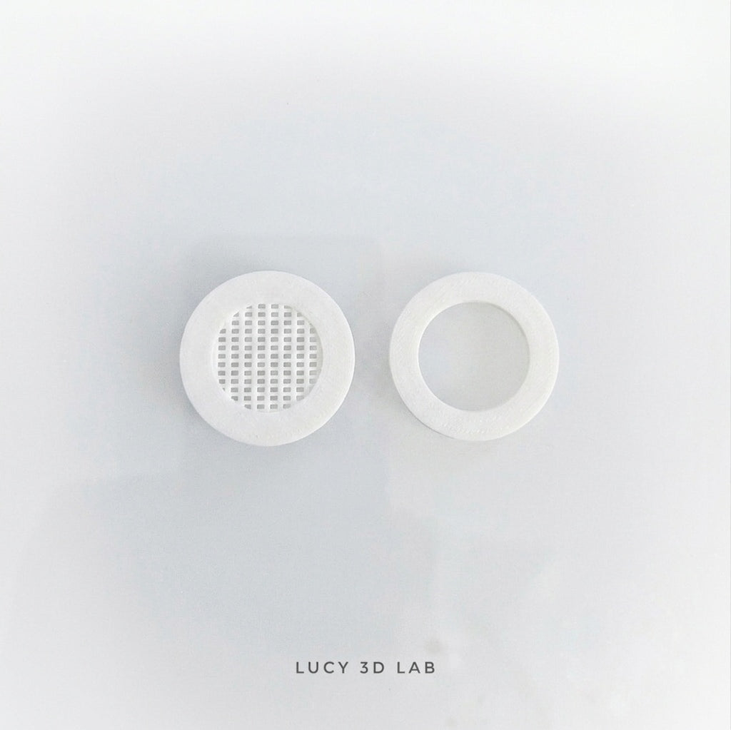 Presa d'Aria con Cover Esterna Foro 30 mm Mesh Fine 1x9 mm - Lucy 3D Lab