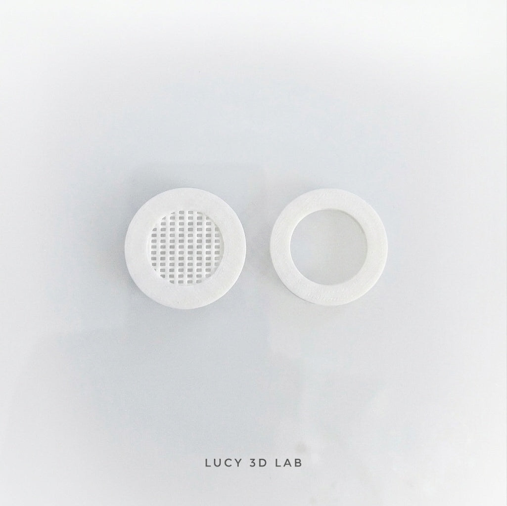 Presa d'Aria con Cover Esterna Foro 30 mm Mesh Fine 1x9 mm - Lucy 3D Lab