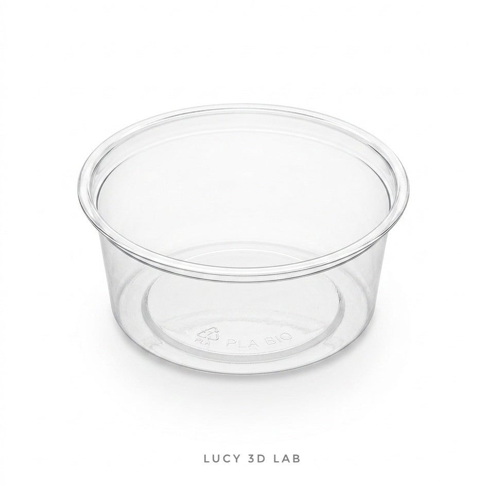 Set of 10 medium-sized Bio PLA bowls 7 × 2.6h cm for Water, Food and Insects – Lucy 3D Lab