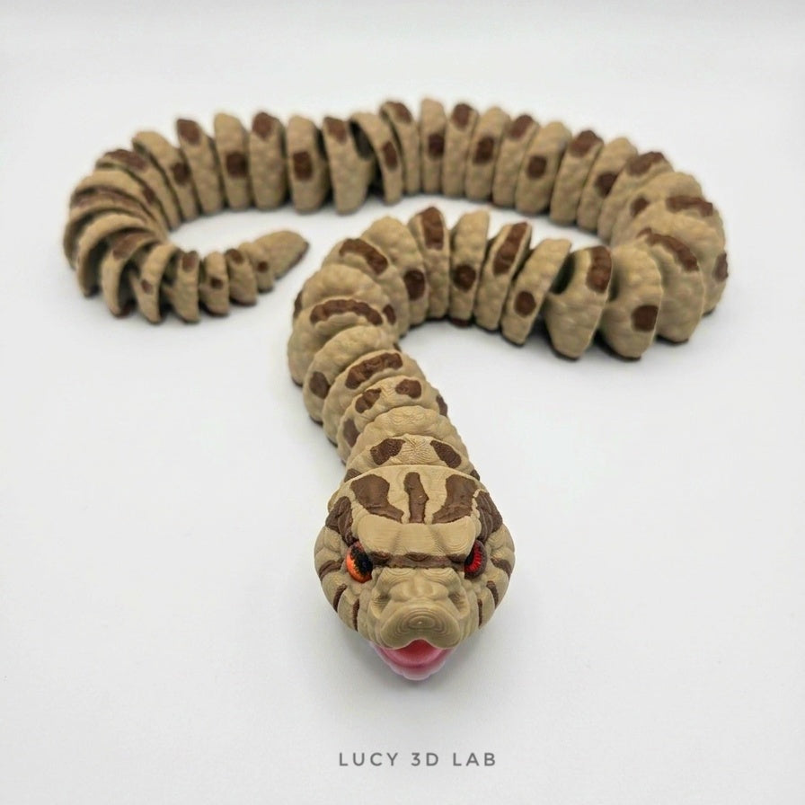 3D Articulated Western Hognose Snake (Heterodon nasicus) – Lucy 3D Lab