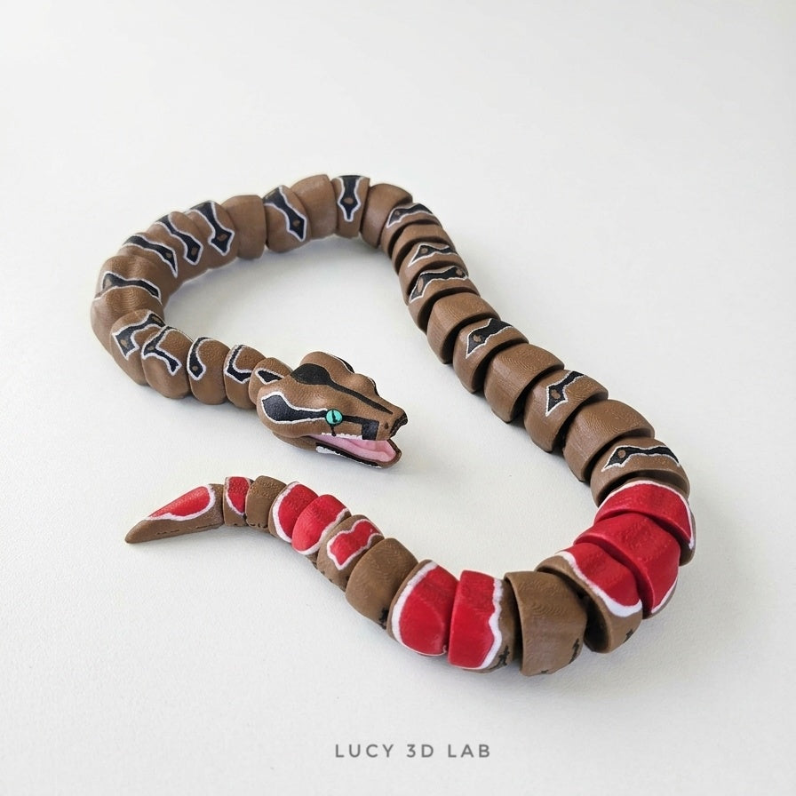 3D Articulated Boa Constrictor (Boa constrictor) – Lucy 3D Lab
