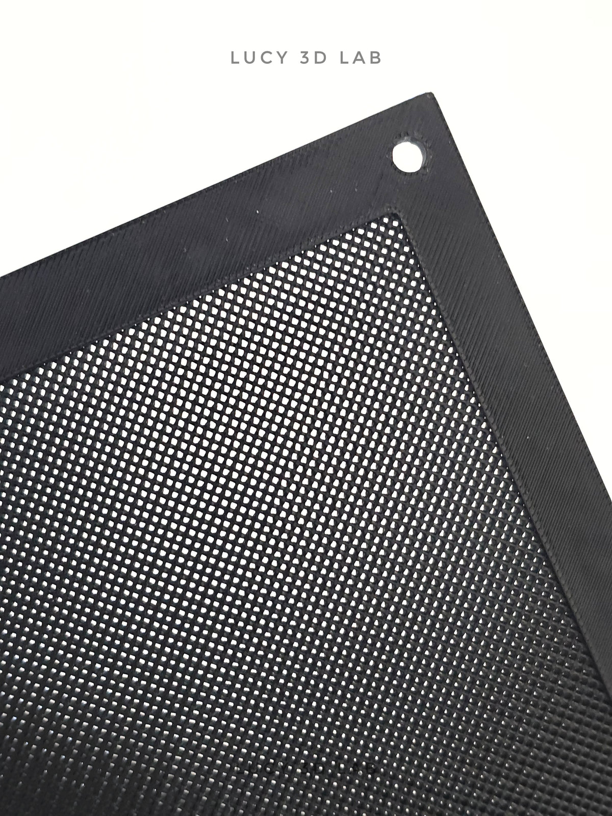Square Air Vent 12 × 12h cm with screw holes and extra-fine mesh for reptiles - Lucy 3D Lab