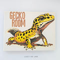 Targhetta Gecko Room Personalizzabile 3D – Lucy 3D Lab