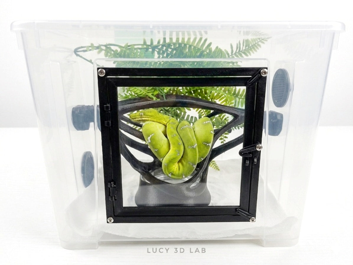 Vine Support Suspended Layout 2 - 30.5x16x14h cm for Arboreal Snakes (for Samla 22L model) - Lucy 3D Lab